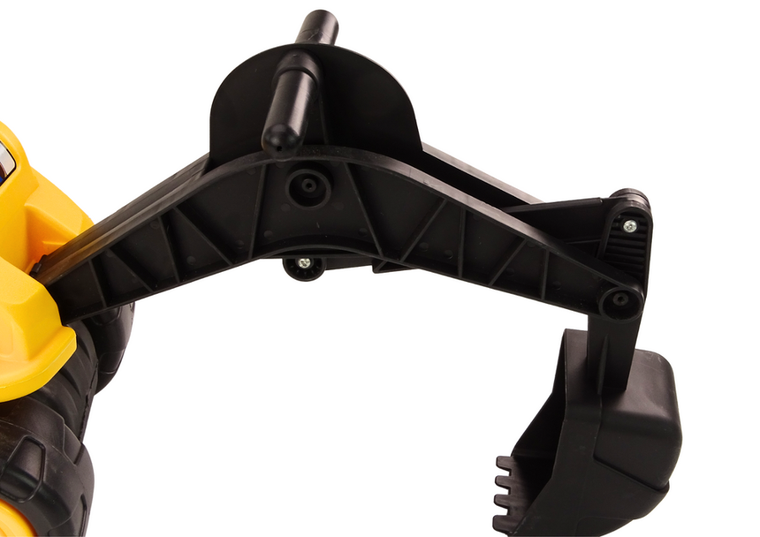 Lean Toys, koparka obrotowa, pojazd budowlany, żółta