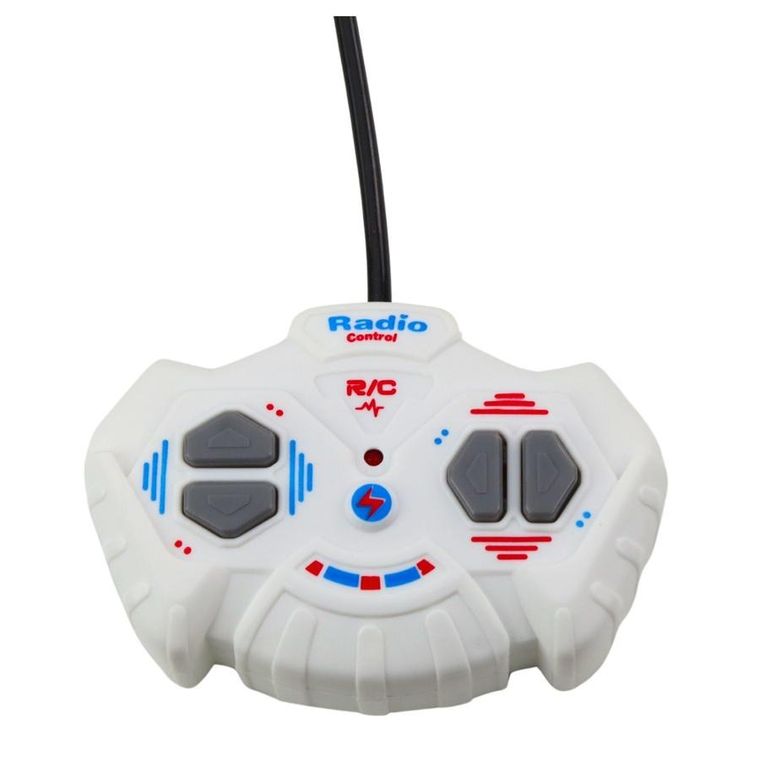 Lean Toys, koparka, pojazd budowlany zdalnie sterowany, biała, 1:30