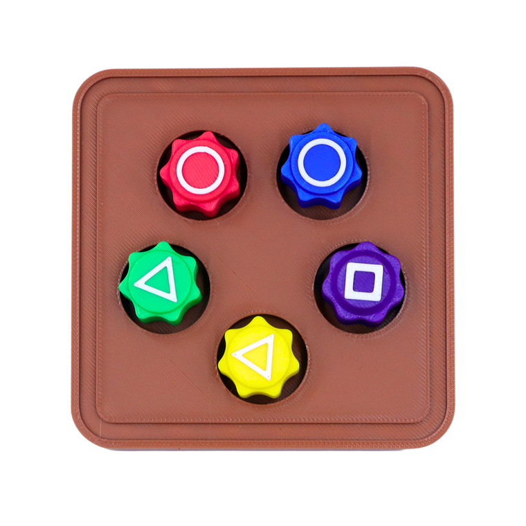 Lean Toys, kości do gry w Gonggi Hacele, gra zręcznościowa z podstawką, 5 szt.