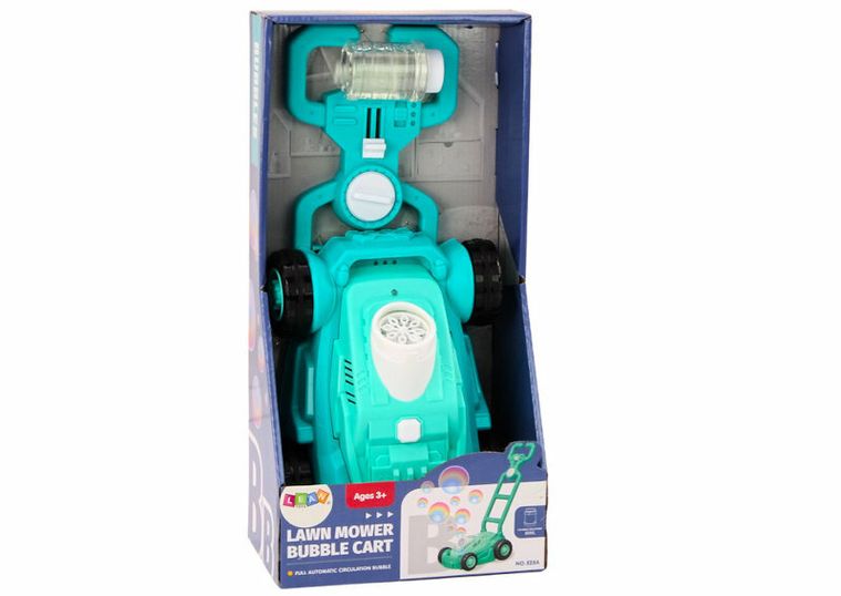 Lean Toys, kosiarka, maszyna do baniek mydlanych, zielona