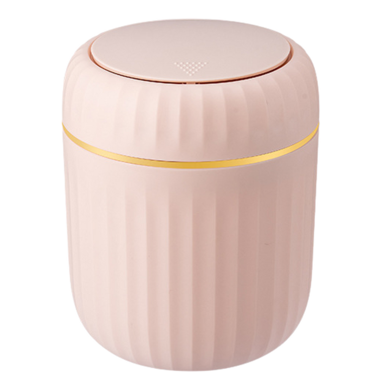 Lean Toys, kosz na śmieci, różowy