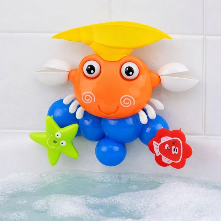 Lean Toys, krab, fontanna, zabawka do kąpieli