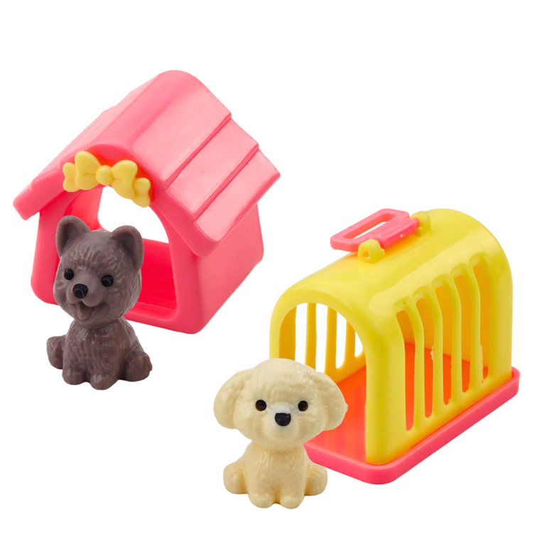 Lean Toys, laleczka w sukience z pieskiem