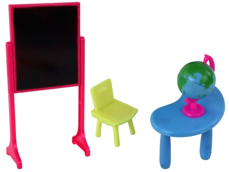 Lean Toys, lalka nauczycielka, 31 cm, z uczennicą + akcesoria