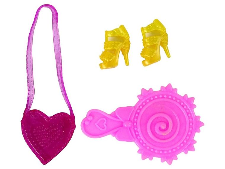 Lean Toys, lalka w sukience do pomalowania, zestaw z akcesoriami