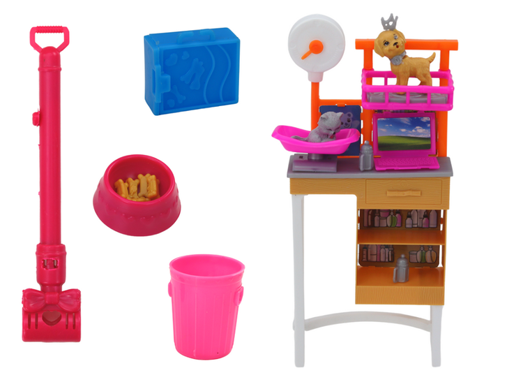 Lean Toys, lalka weterynarz + akcesoria