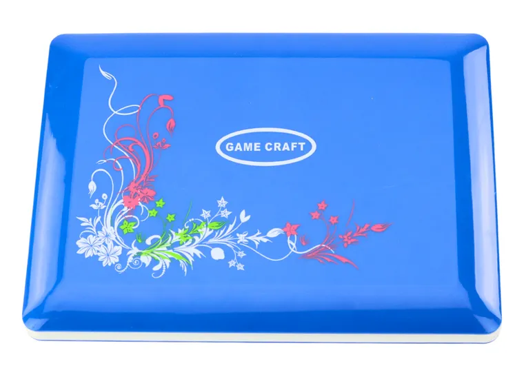 Lean Toys, laptop edukacyjny, niebieski