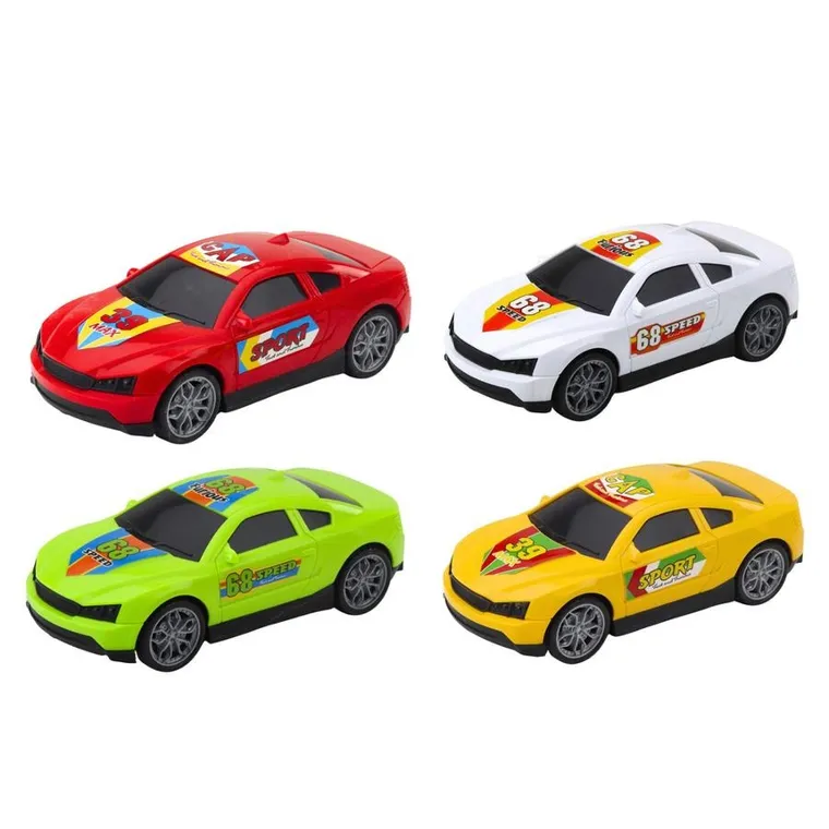 Lean Toys, laweta i 4 autka, światło i dźwięk, otwierane drzwi