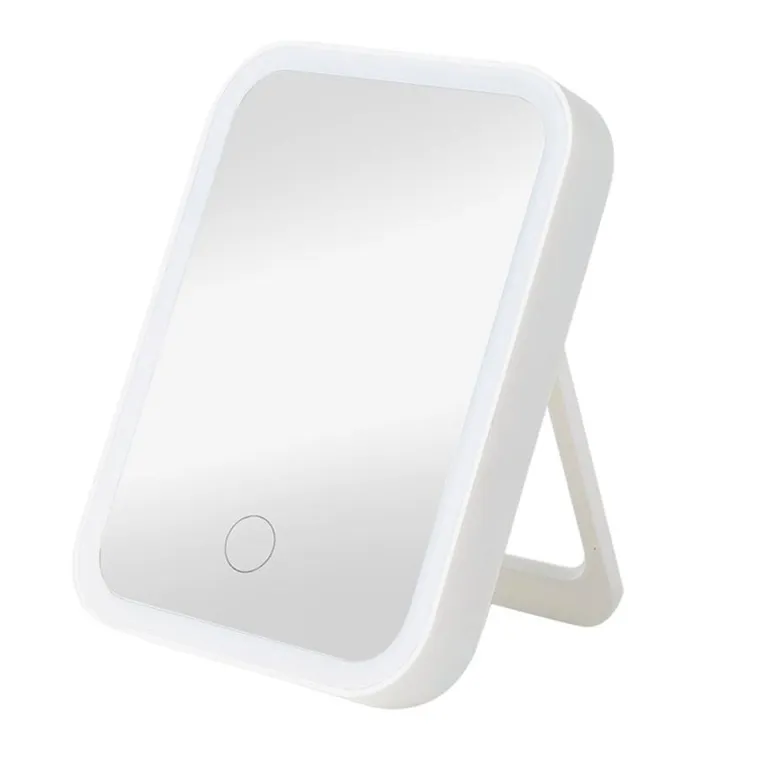 Lean Toys, lusterko podświetlane LED, białe, 90°