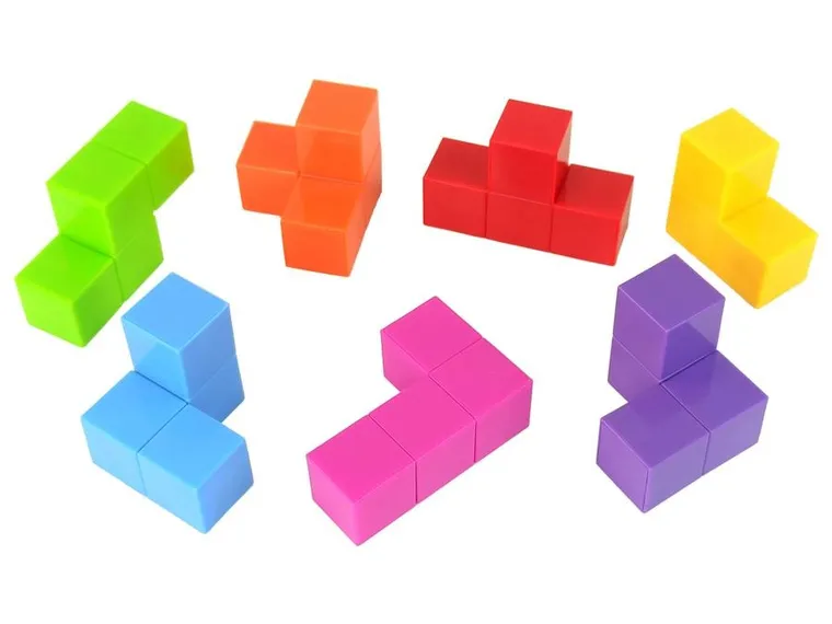 Lean Toys, magiczna kostka do układania, magnetyczna, 7 elementów