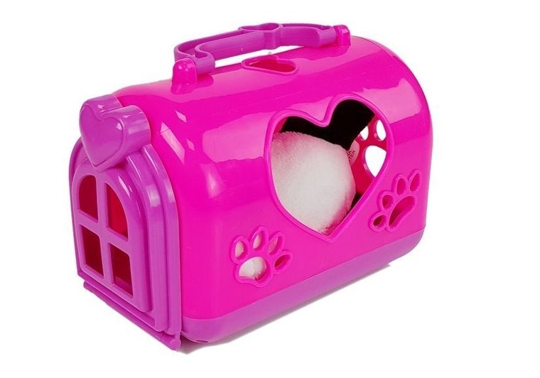 Lean Toys, mała panda z transporterem, maskotka