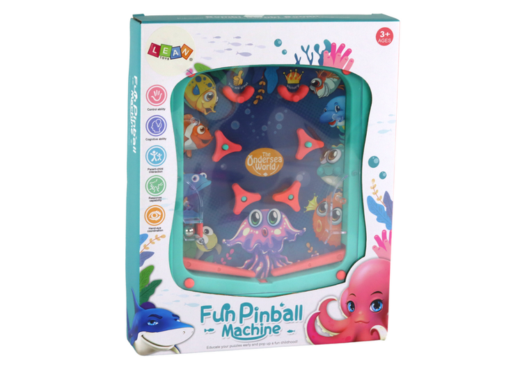 Lean Toys, mini pinball, gra zręcznościowa