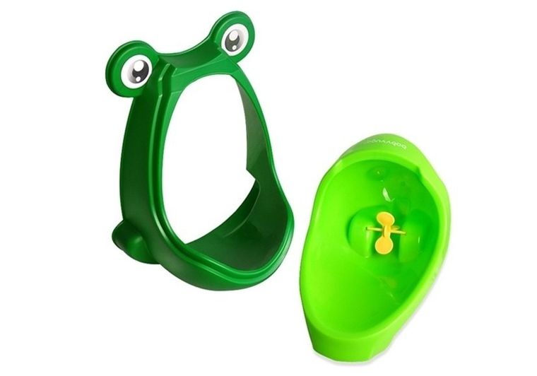 Lean Toys, mini pisuar na przyssawki, zielony, żabka
