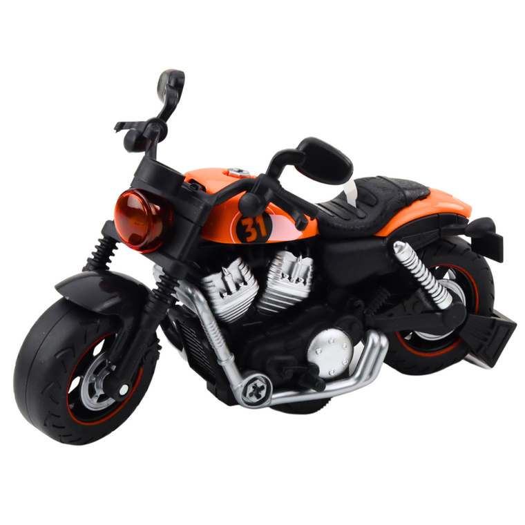 Lean Toys, motocykl do skręcania pomarańczowy