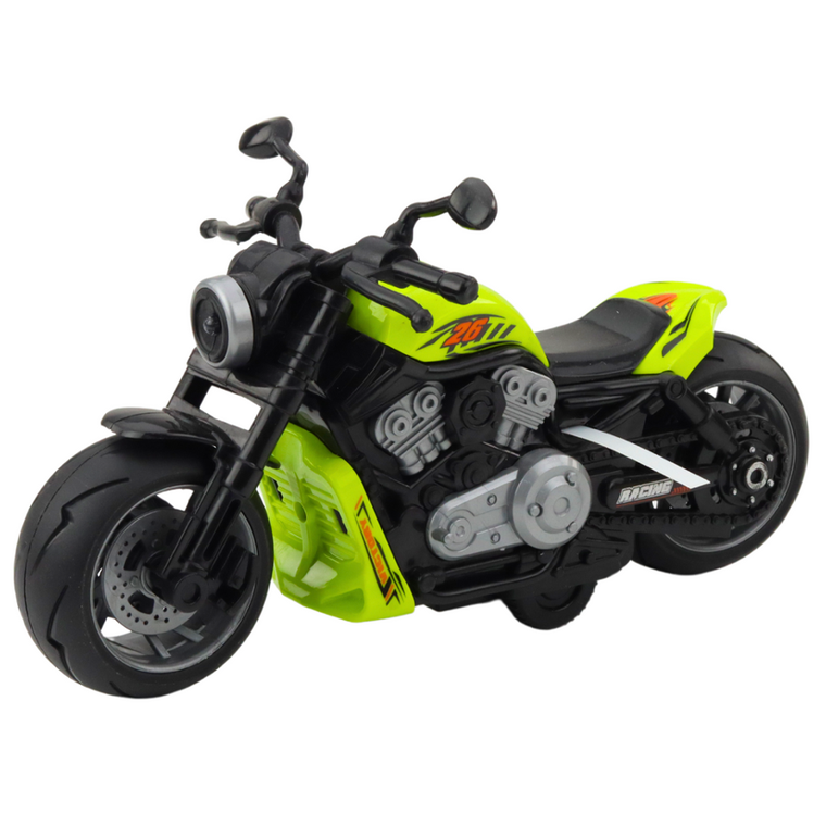 Lean Toys, motocykl na baterie, zielony