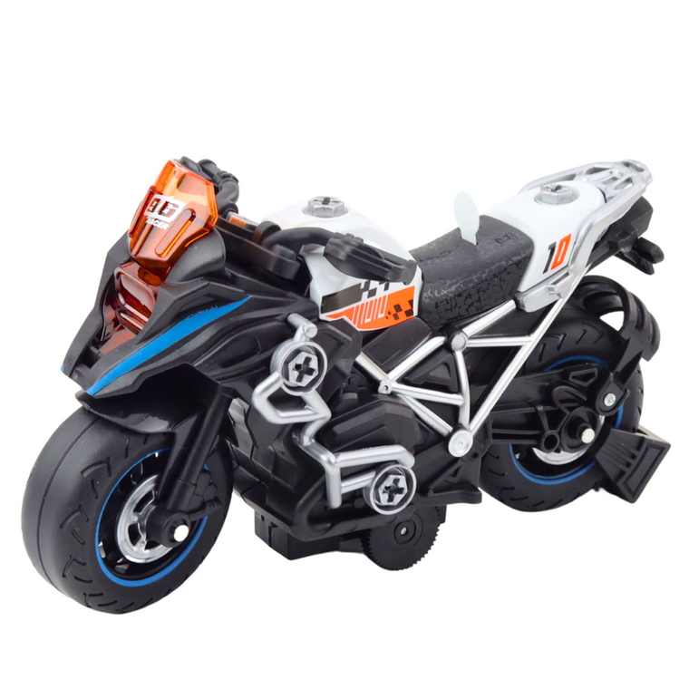 Lean Toys, motor wyścigowy do skręcania czarny