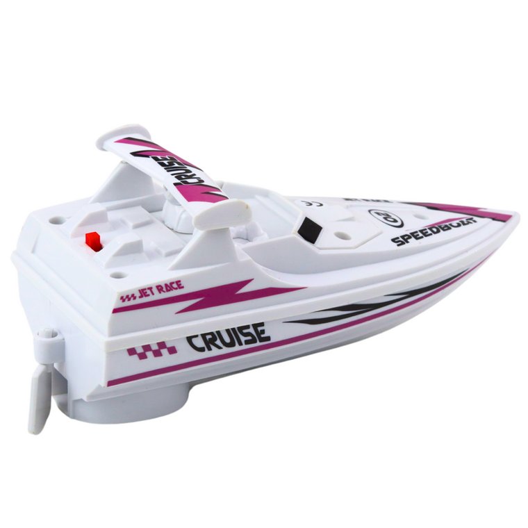 Lean Toys, motorówka, pojazd na baterie, biała