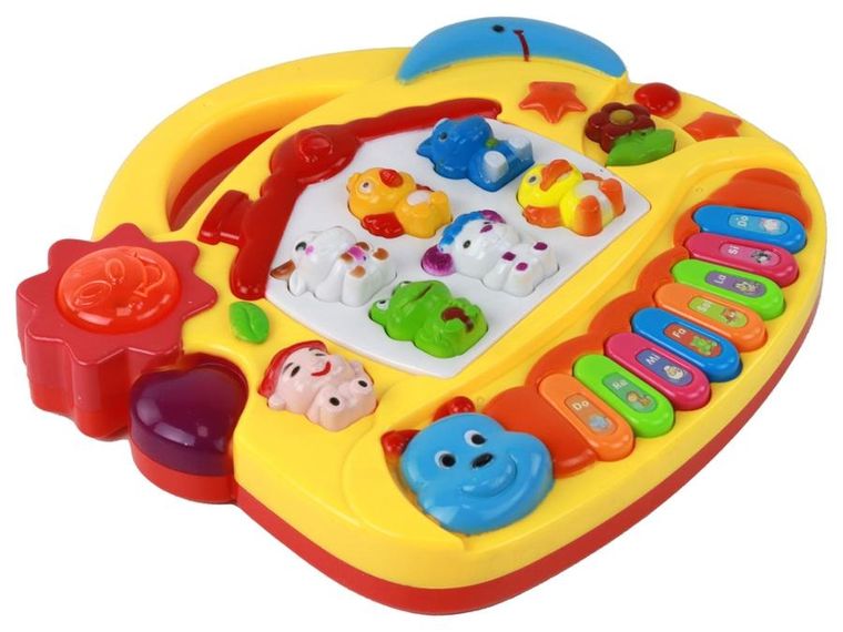 Lean Toys, muzyczne pianinko, nauka języka angielskiego, zwierzęta