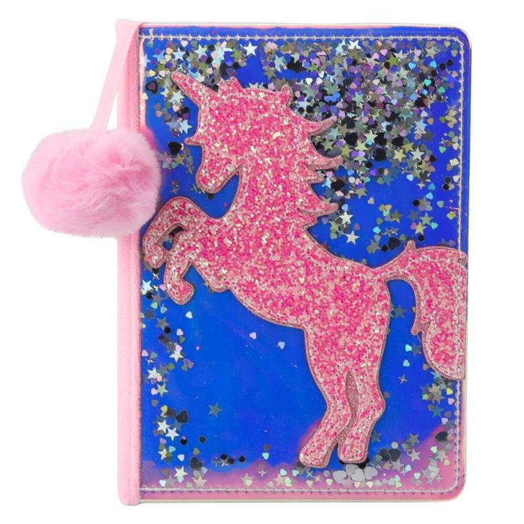 Lean Toys, notatnik A5, 80 kartek, linia, Jednorożec Konfetti