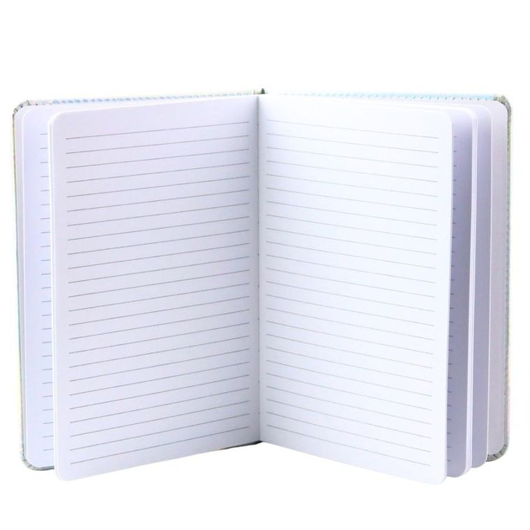 Lean Toys, notatnik A5, 80 kartek, linia, Syrenka holograficzna, 1 szt.