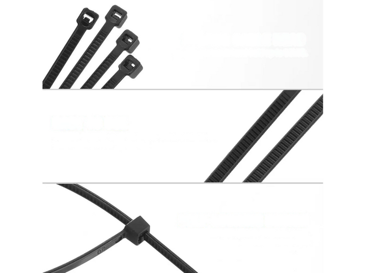 Lean Toys, opaski zaciskowe kablowe, 300-3.6 mm