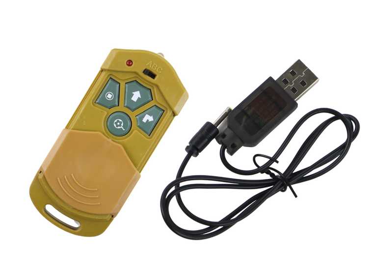 Lean Toys, pająk tarantula, zdalnie sterowany, żółty