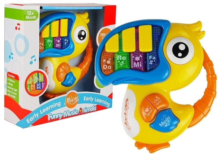 Lean Toys, Papuga, pianinko, żółte