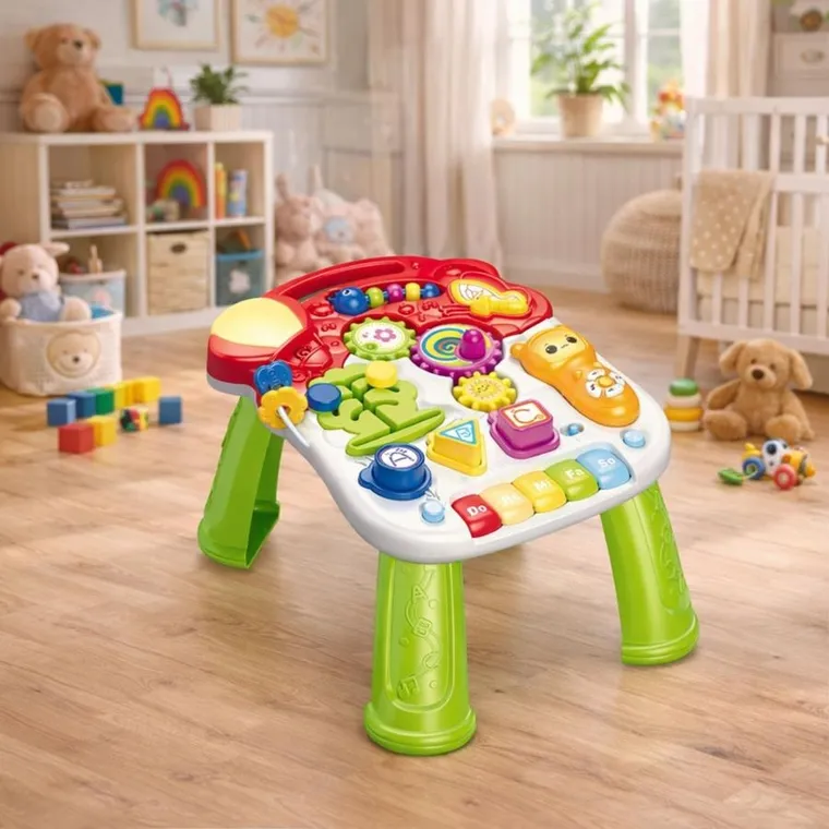 Lean Toys, pchacz, hulajnoga, stolik edukacyjny, interaktywny, 5w1
