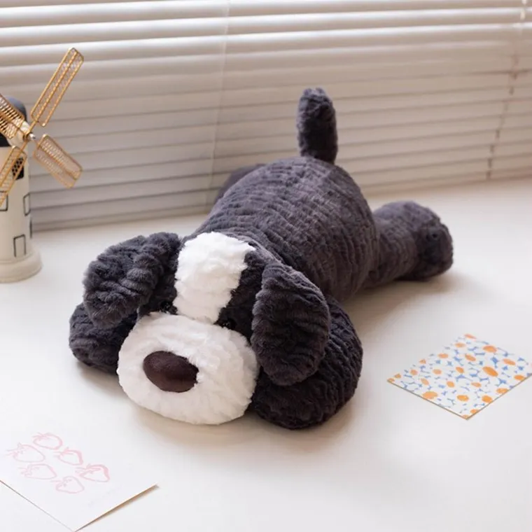 Lean Toys, pies, maskotka, ciemnoszara, 30 cm