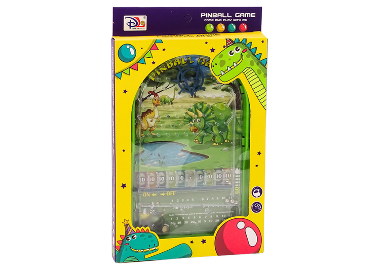 Lean Toys, pinball, gra zręcznościowa, dinozaury