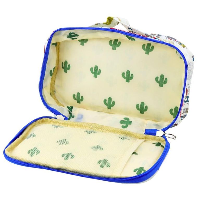 Lean Toys, piórnik owalny, biały, Sowy, 21,5 cm