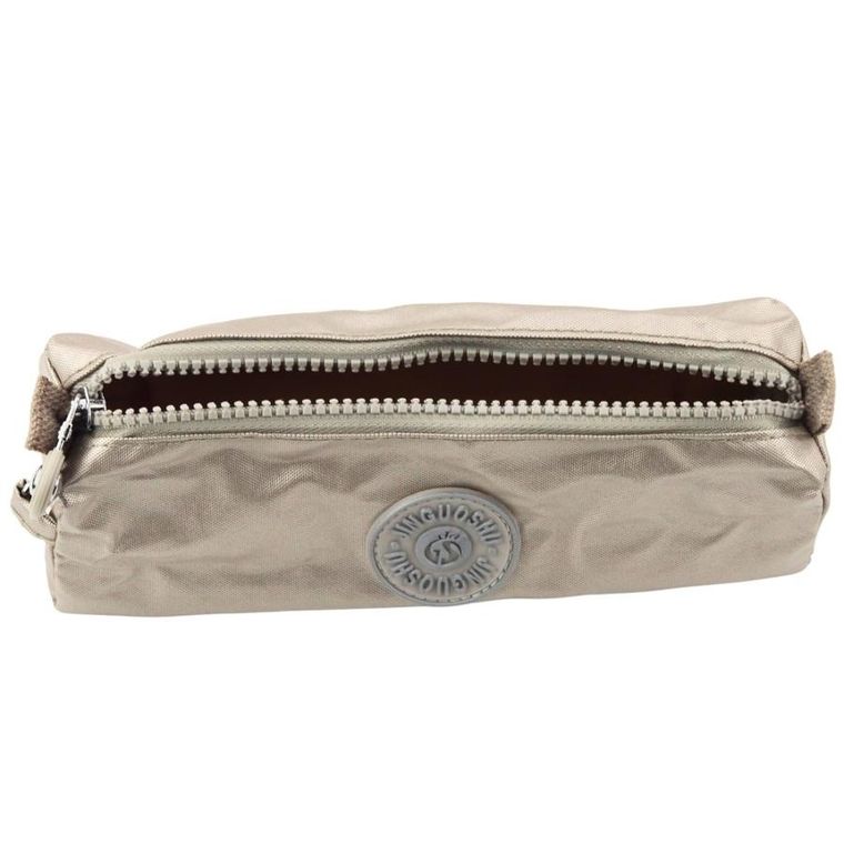 Lean Toys, piórnik saszetka, srebrny, 21,5 cm