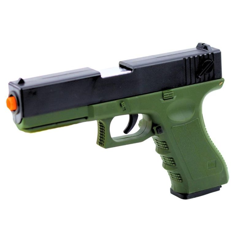 Lean Toys, pistolet na piankowe naboje, łuski