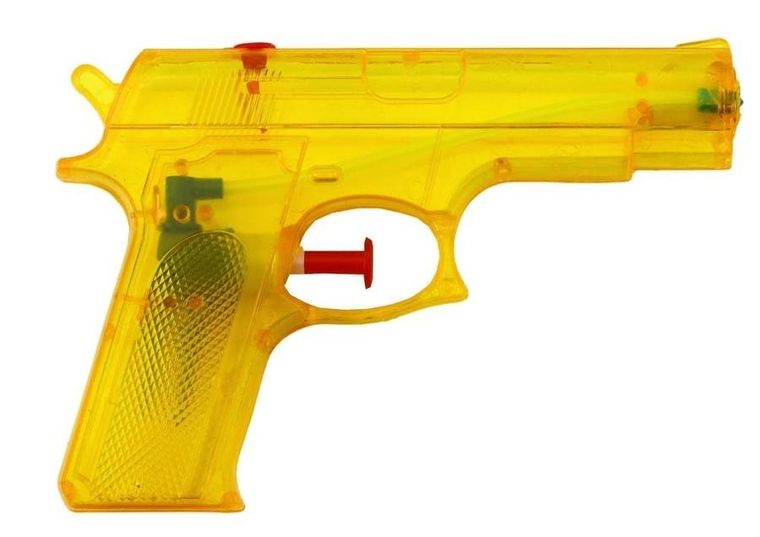 Lean Toys, pistolet na wodę żółty, 15 cmx10,5 cm