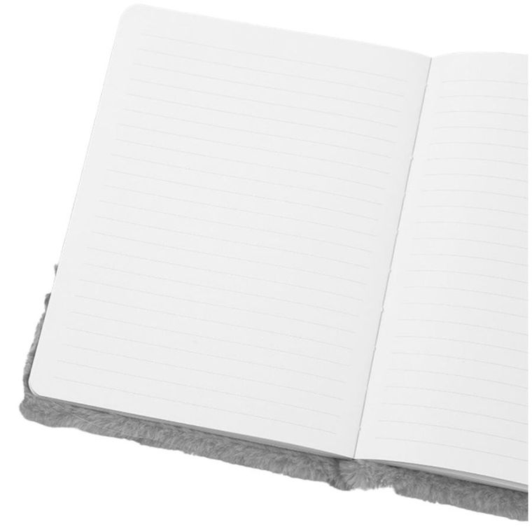 Lean Toys, pluszowy notatnik, A5, linie, zając kolorowy, 1 szt.