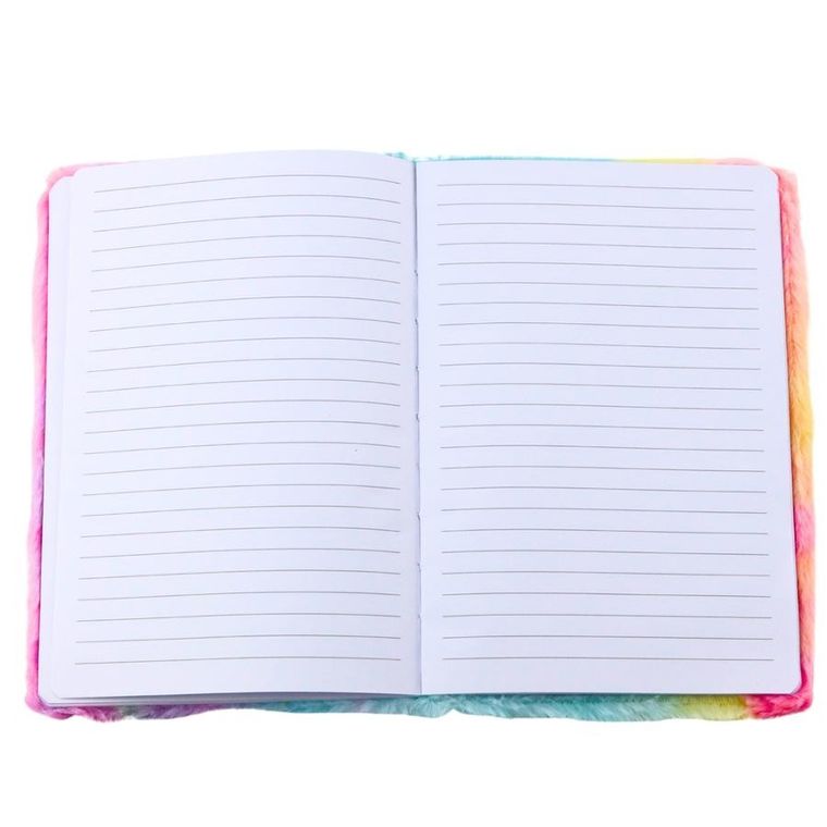 Lean Toys, pluszowy notatnik, linie, jednorożec 3D, 1 szt.