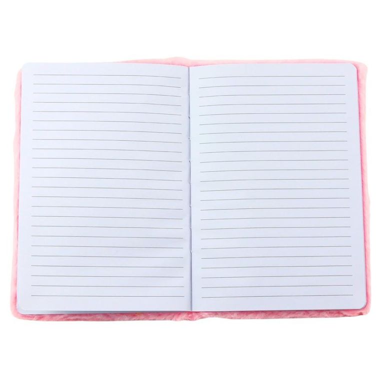 Lean Toys, pluszowy notatnik, linie, króliczek z napisem love, 1 szt.