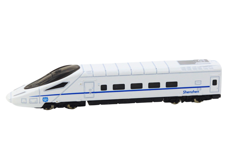 Lean Toys, pociąg, metalowy model kolekcjonerski, 1:48, biały