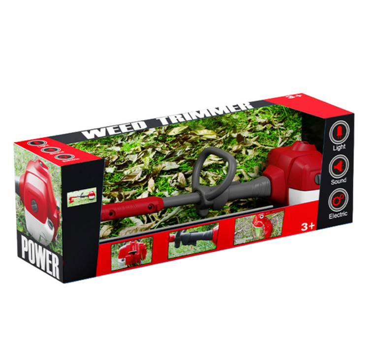 Lean Toys, podkaszarka interaktywna, czerwona