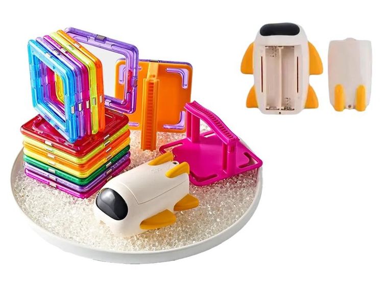 Lean Toys, podniebny tor, klocki magnetyczne, 29 elementów