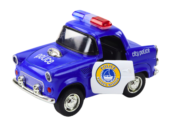 Lean Toys, Policja, pojazd z napędem, 1:38, niebieski
