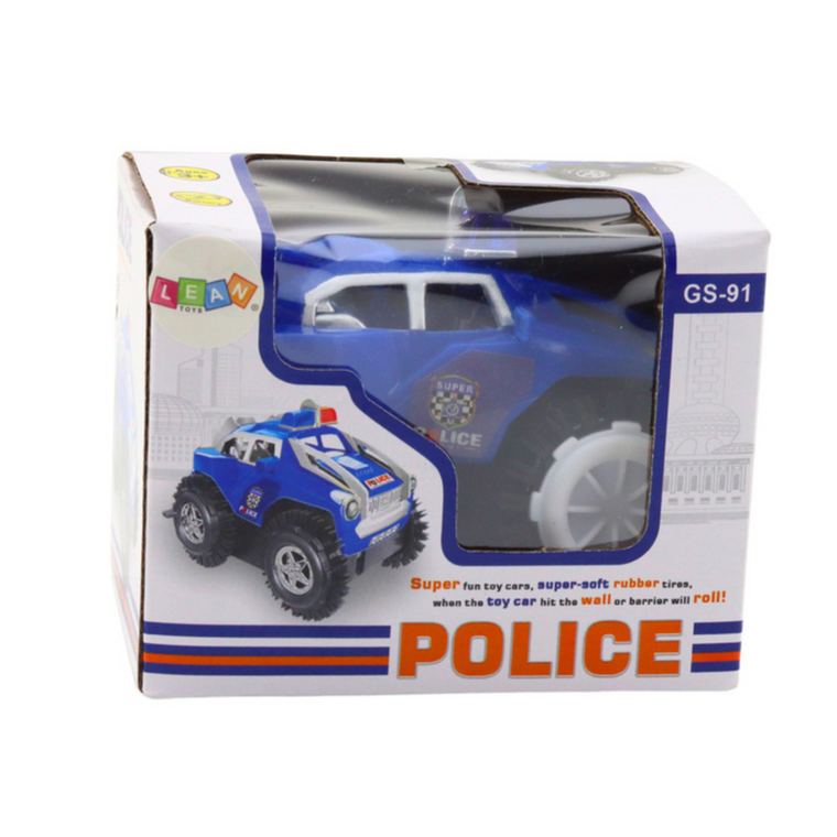 Lean Toys, Policja, przewrotek, pojazd z czujnikiem przeszkód