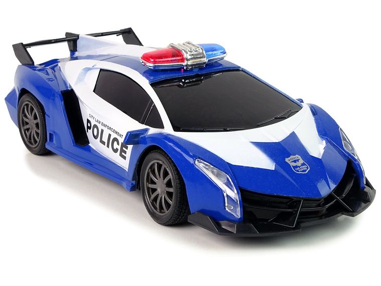 Lean Toys, policja wyścigowa, pojazd zdalnie sterowany, 1:16