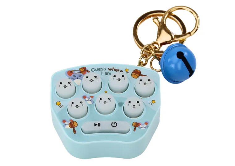 Lean Toys, Pop It, gra zręcznościowa, brelok, niebieki