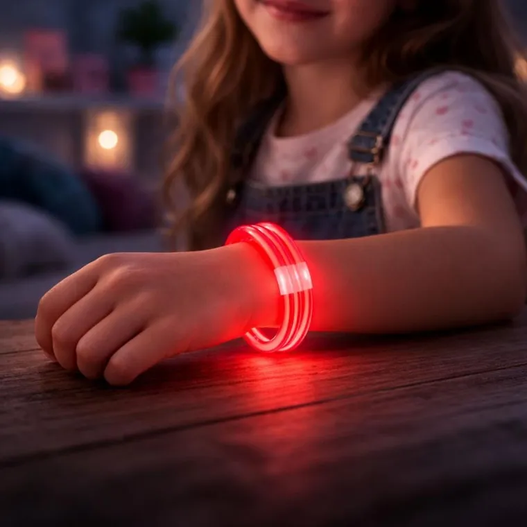 Lean Toys, potrójna bransoletka fluorescencyjna, świecąca w ciemności