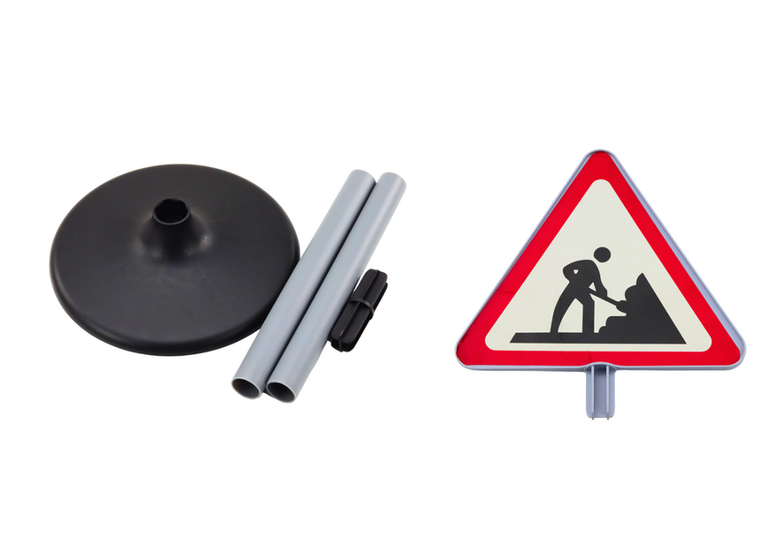 Lean Toys, Prace drogowe, znak ostrzegawczy, 70 cm