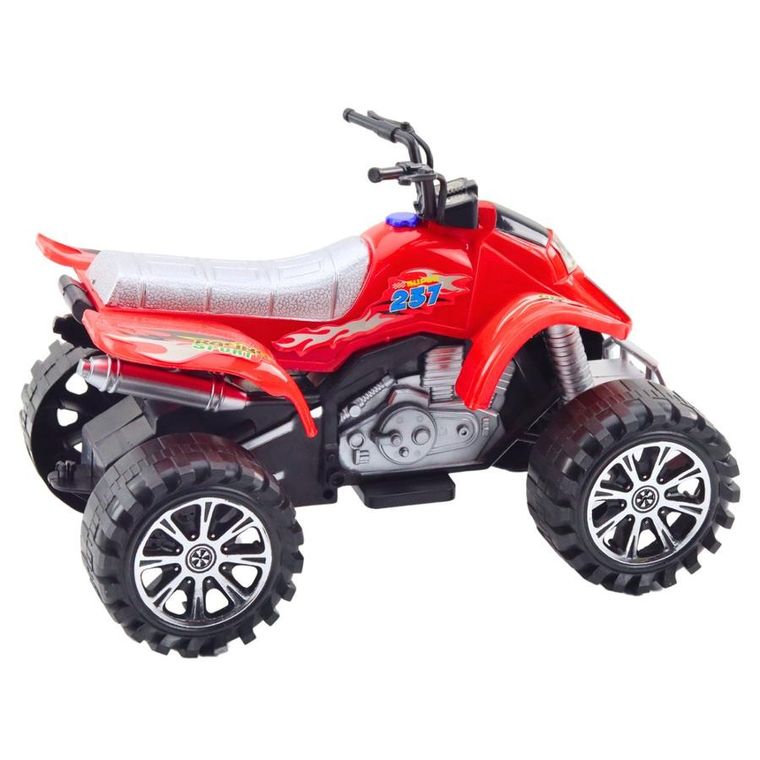 Lean Toys, quad terenowy, pojazd z napędem, czerwony