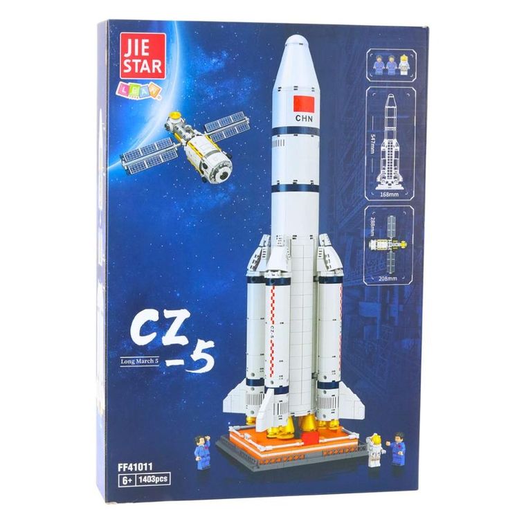 Lean Toys, Rakieta kosmiczna, klocki konstrukcyjne, 1403 elementy