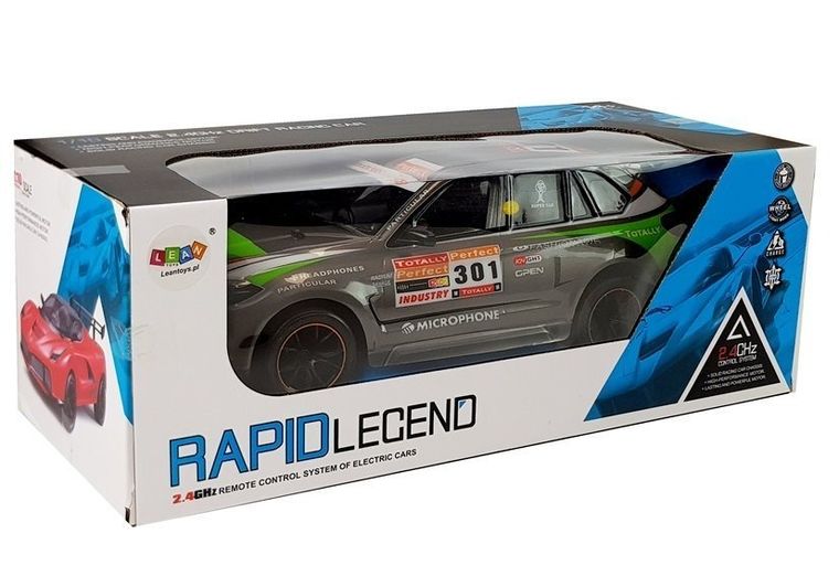 Lean Toys, Rapid Lecend, pojazd zdalnie sterowany, szary, 1:10