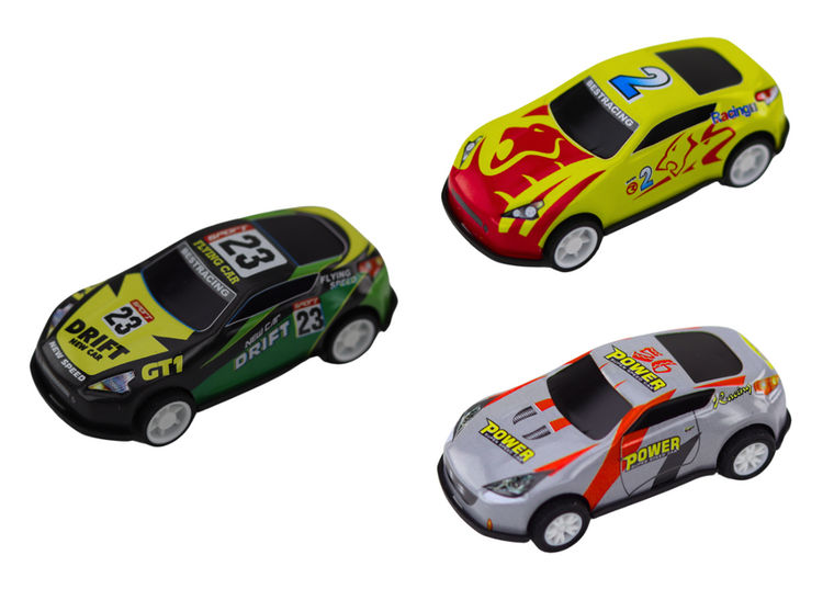 Lean Toys, resoraki, pojazdy w walizce, 30 szt.